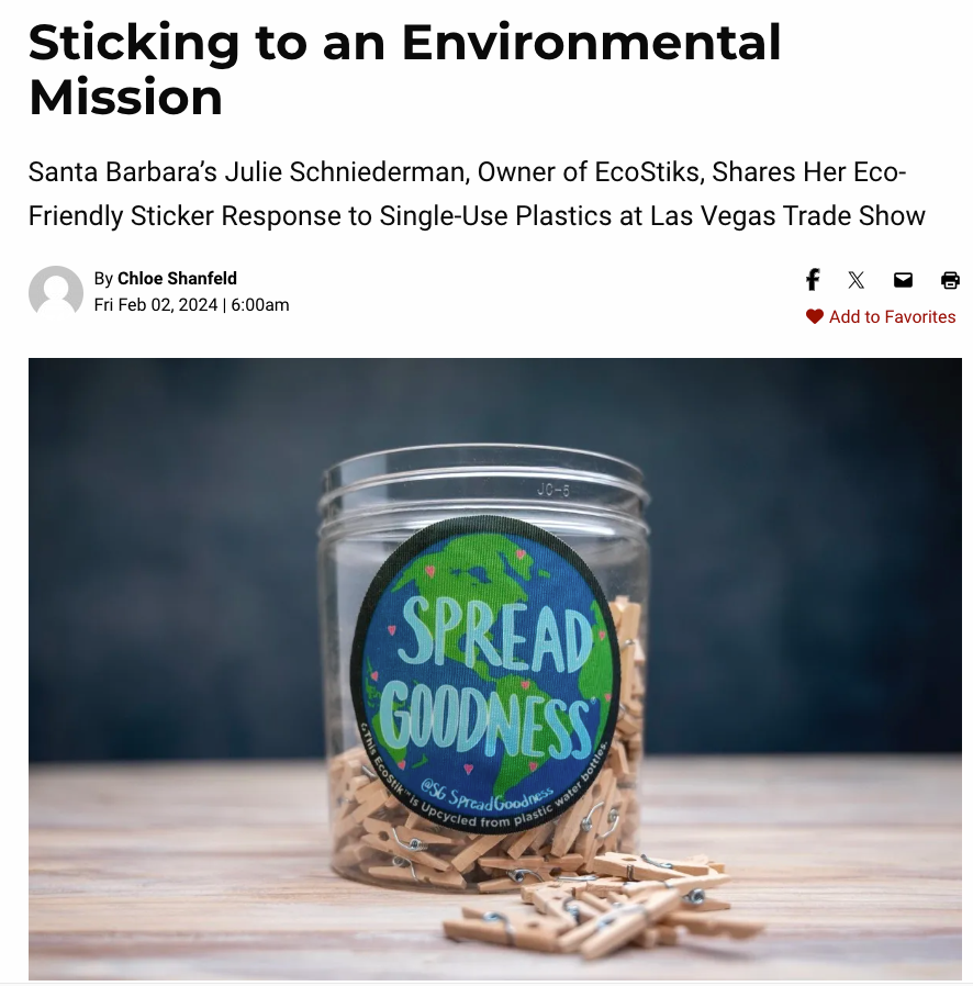 Santa Barbara Independent - Sticking to an Environmental Mission with EcoStiks