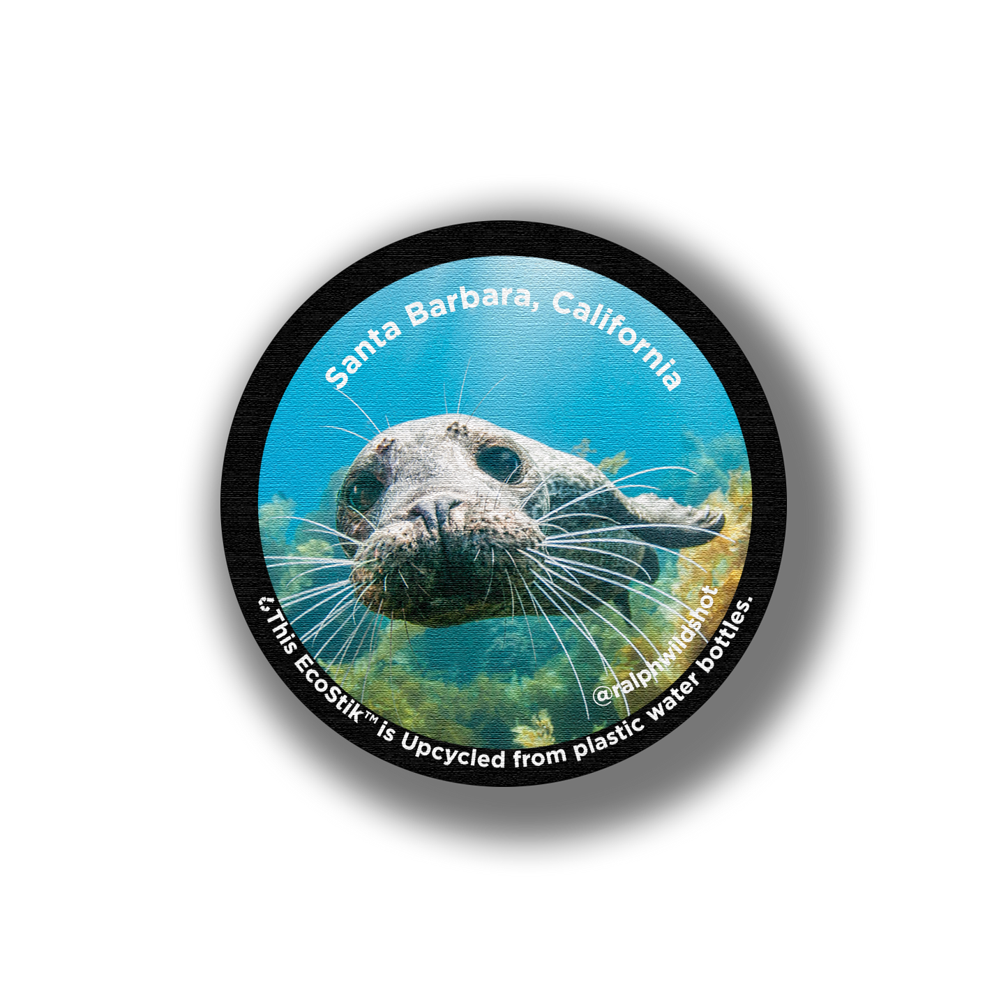 3" x 3" Santa Barbara Seal EcoStiks Patches