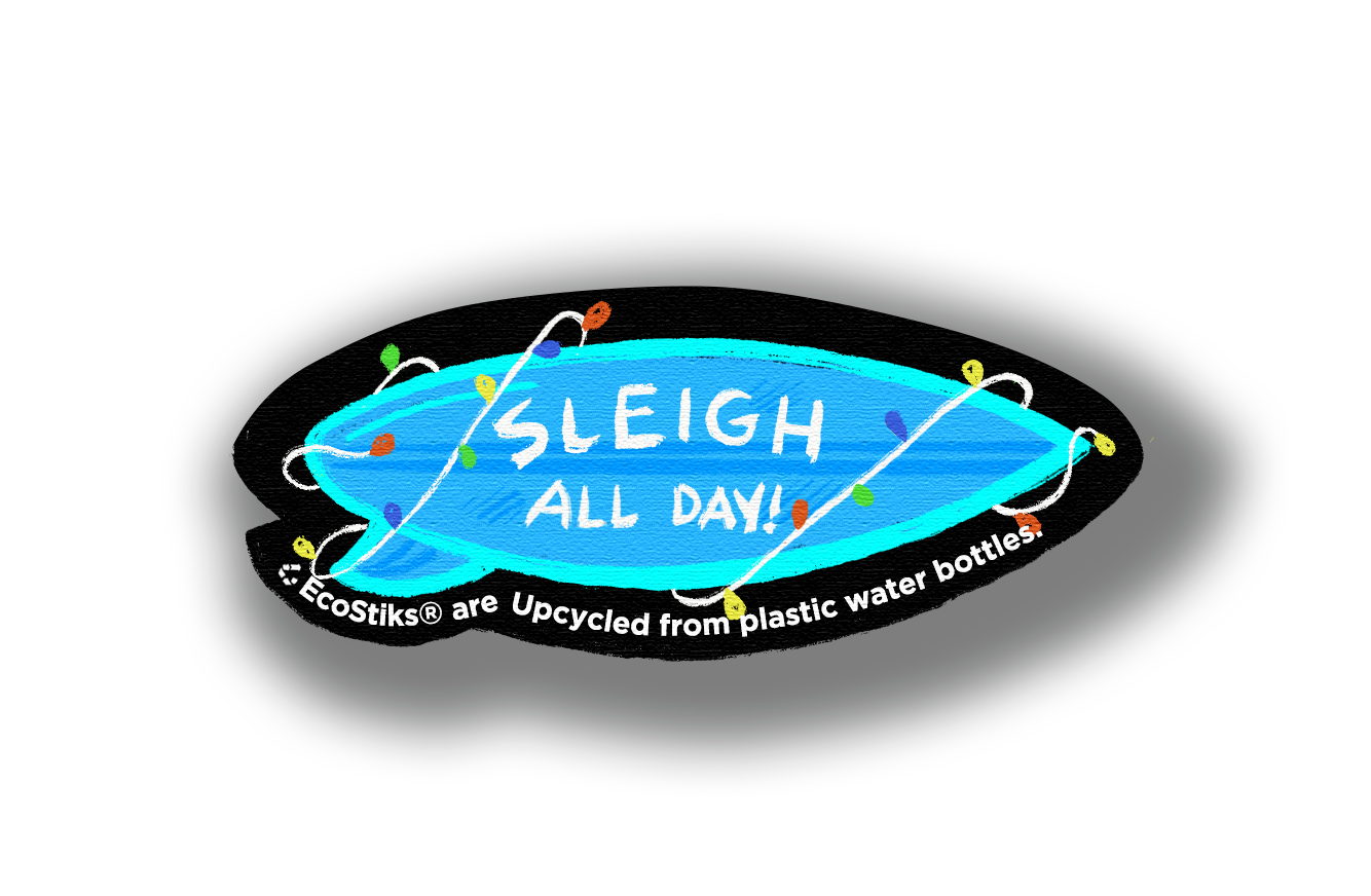 2" x 3" Sleigh All Day Surfboard EcoStiks Patches